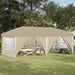 Pop-up Festtelt 575 x 288 x 245 cm Krem