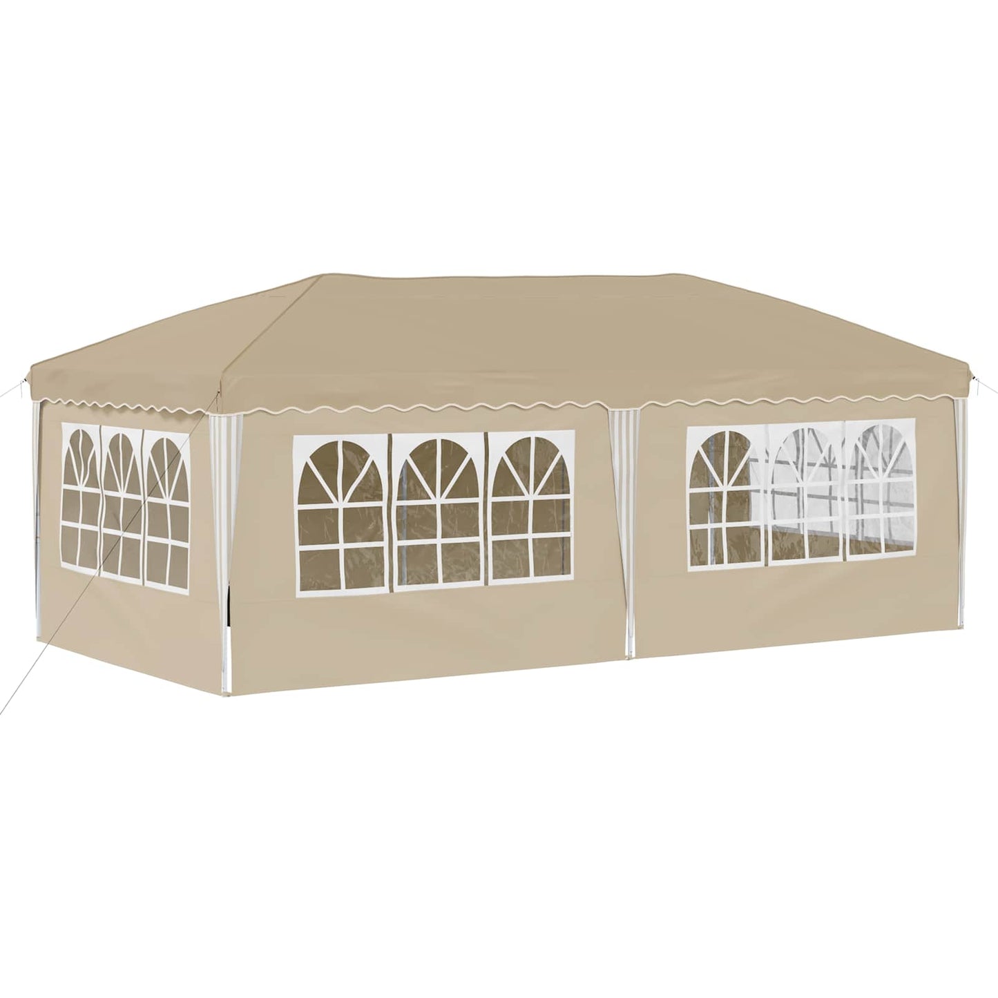 Pop-up Festtelt 575 x 288 x 245 cm Krem