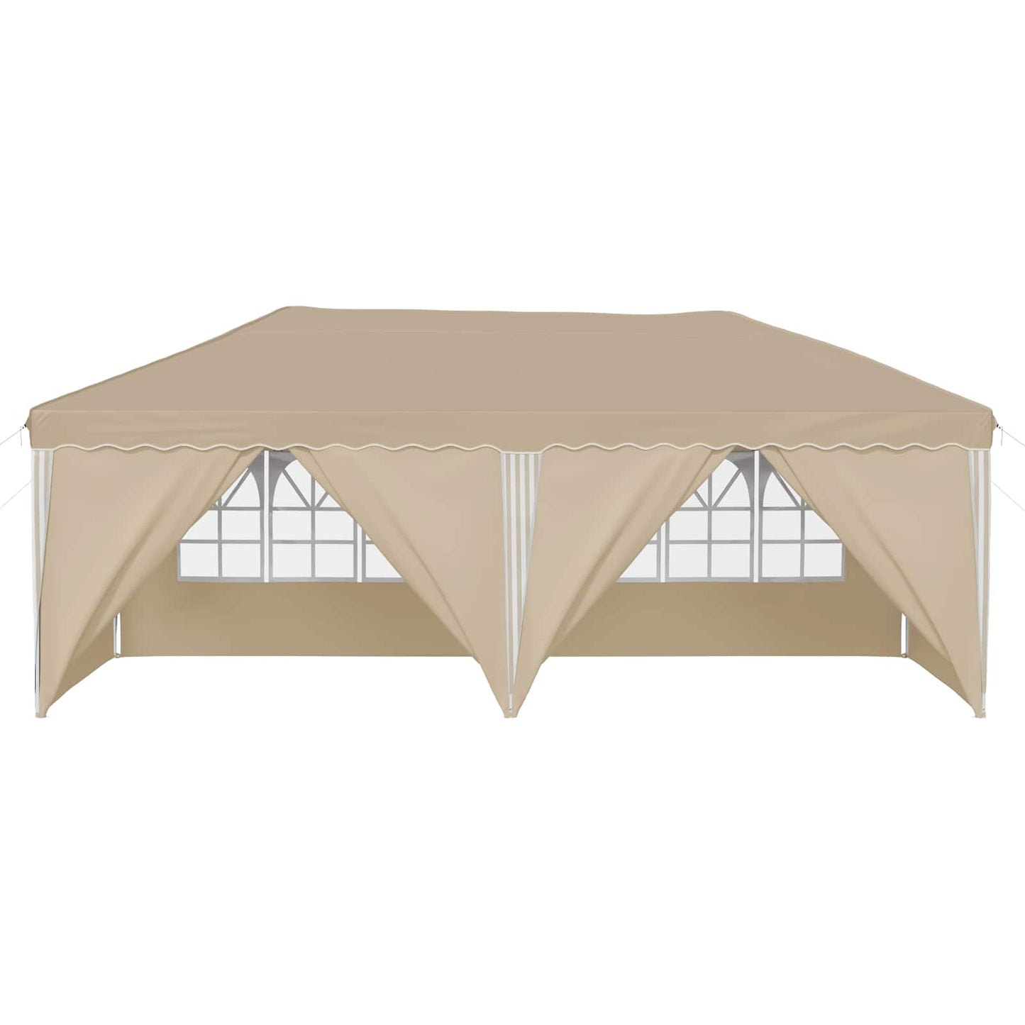 Pop-up Festtelt 575 x 288 x 245 cm Krem