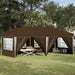 Pop-up Festtelt 575 x 288 x 245 cm Gråbrun