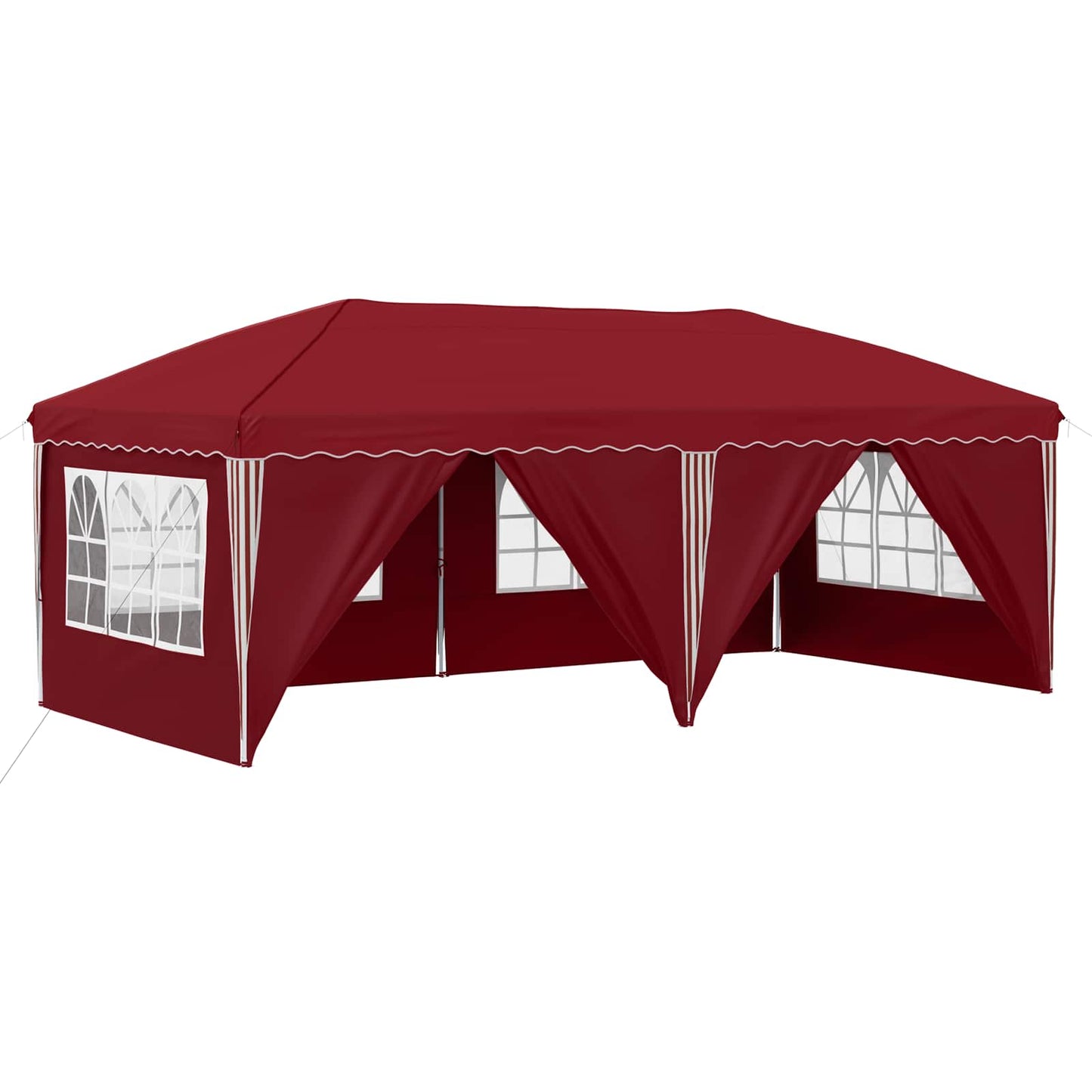 Pop-up Festtelt 575 x 288 x 245 cm Burgunder