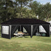 Pop-up Festtelt 575 x 288 x 245 cm Svart