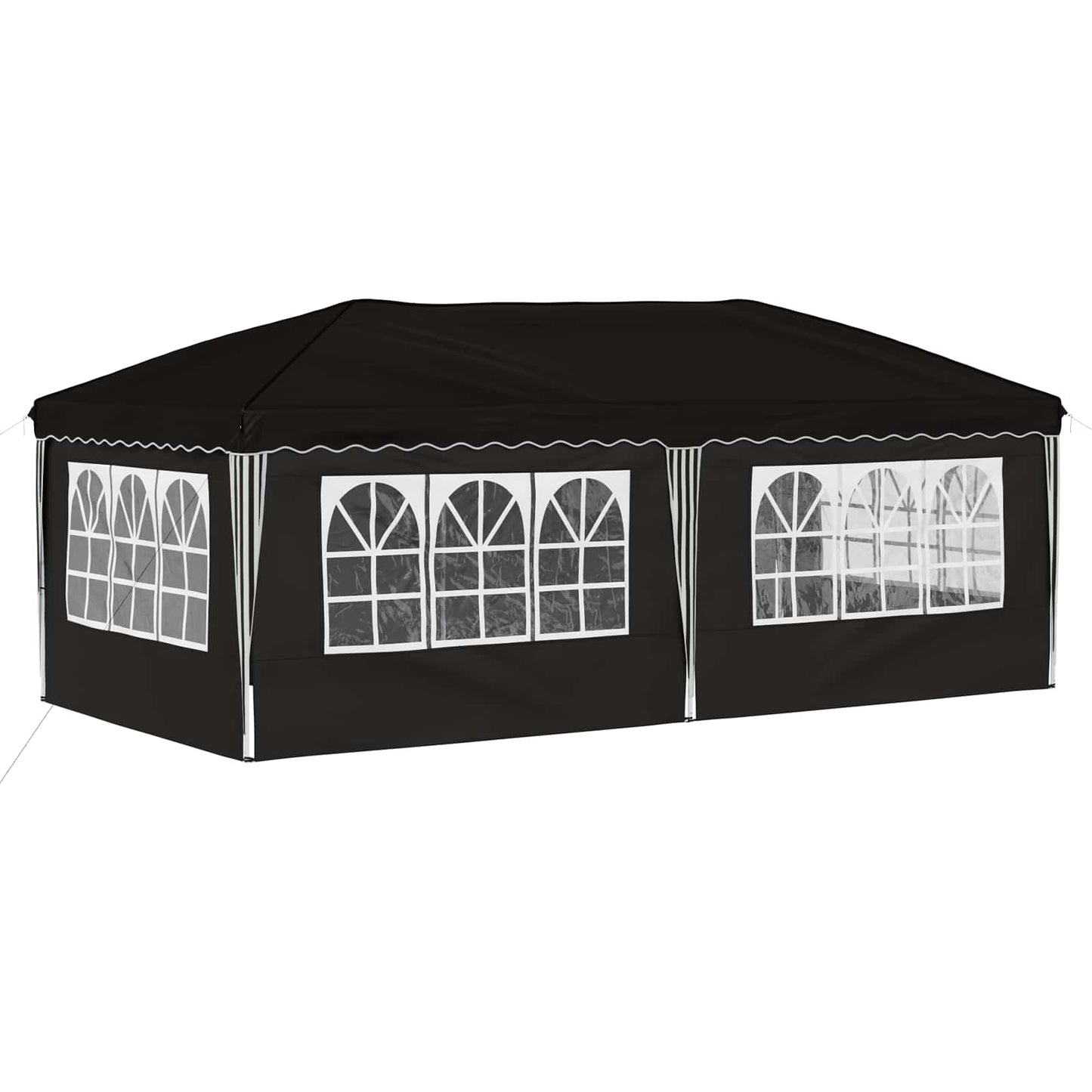 Pop-up Festtelt 575 x 288 x 245 cm Svart