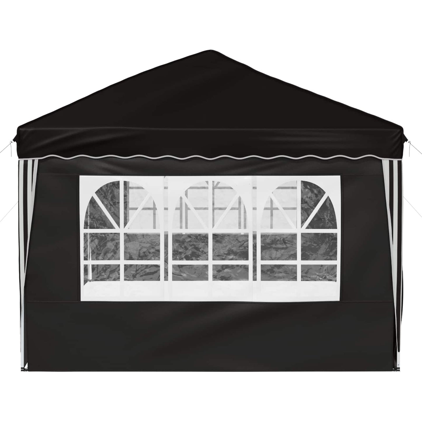Pop-up Festtelt 575 x 288 x 245 cm Svart
