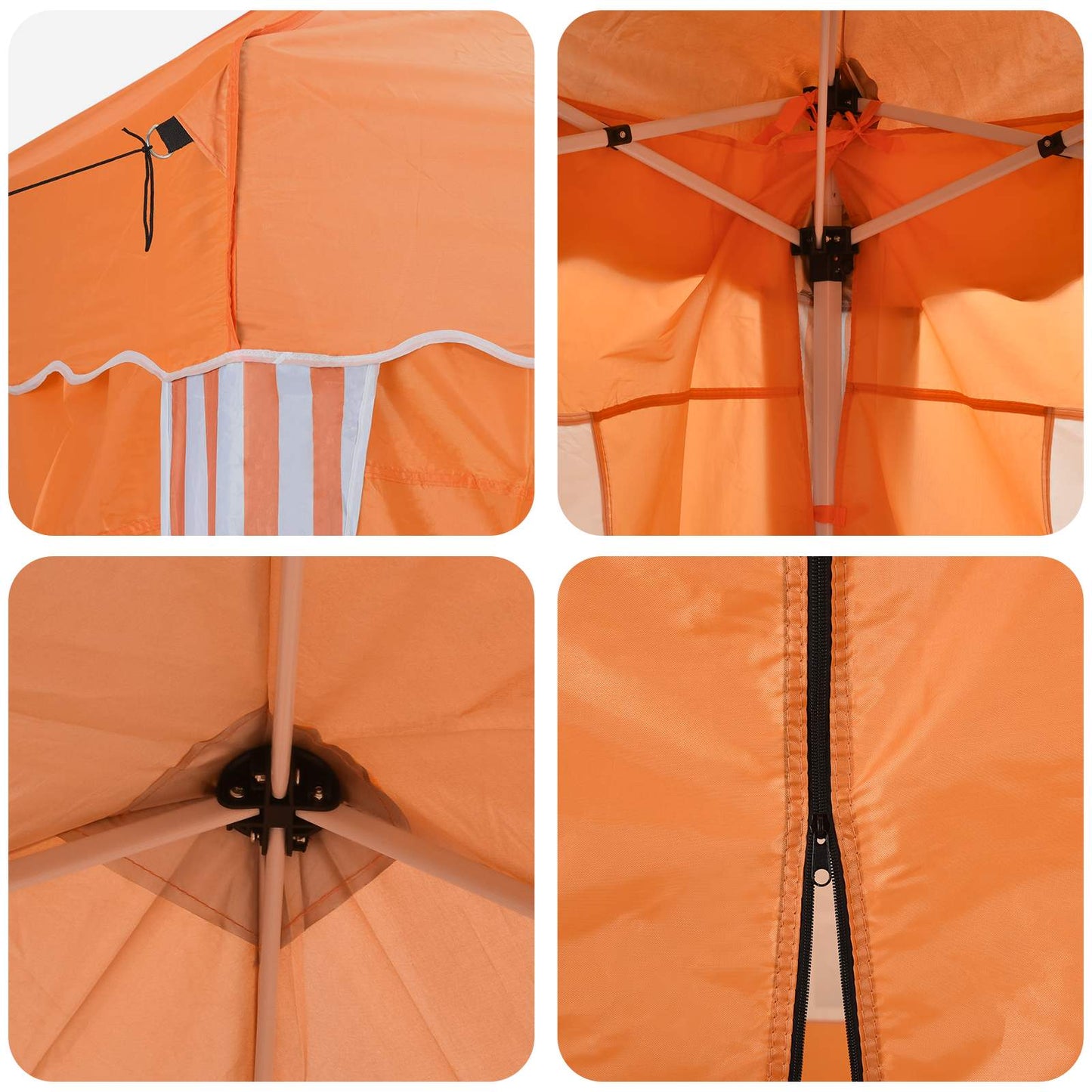 Pop-up Festtelt 575 x 288 x 245 cm Oransje