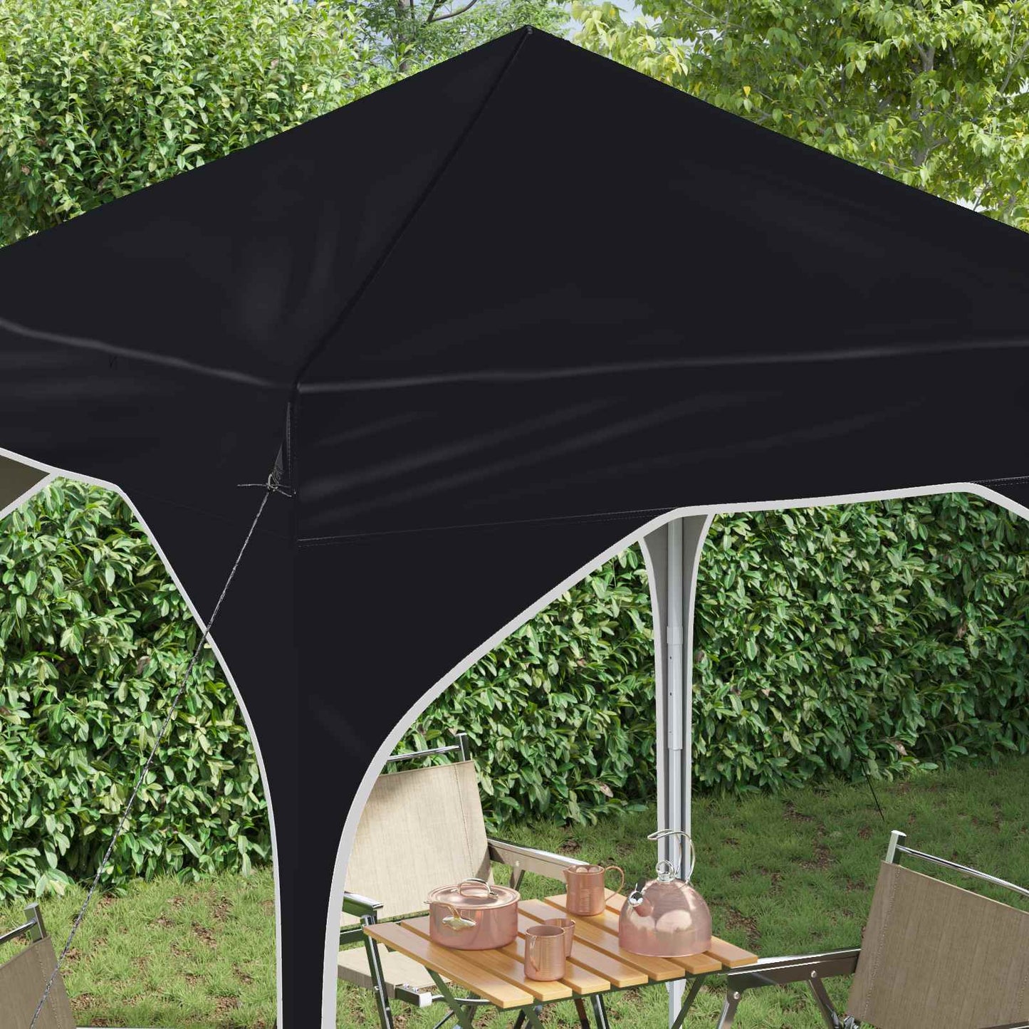 Pop-up Festtelt 194 x 194 x 245 cm Antrasitt