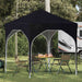 Pop-up Festtelt 194 x 194 x 245 cm Antrasitt