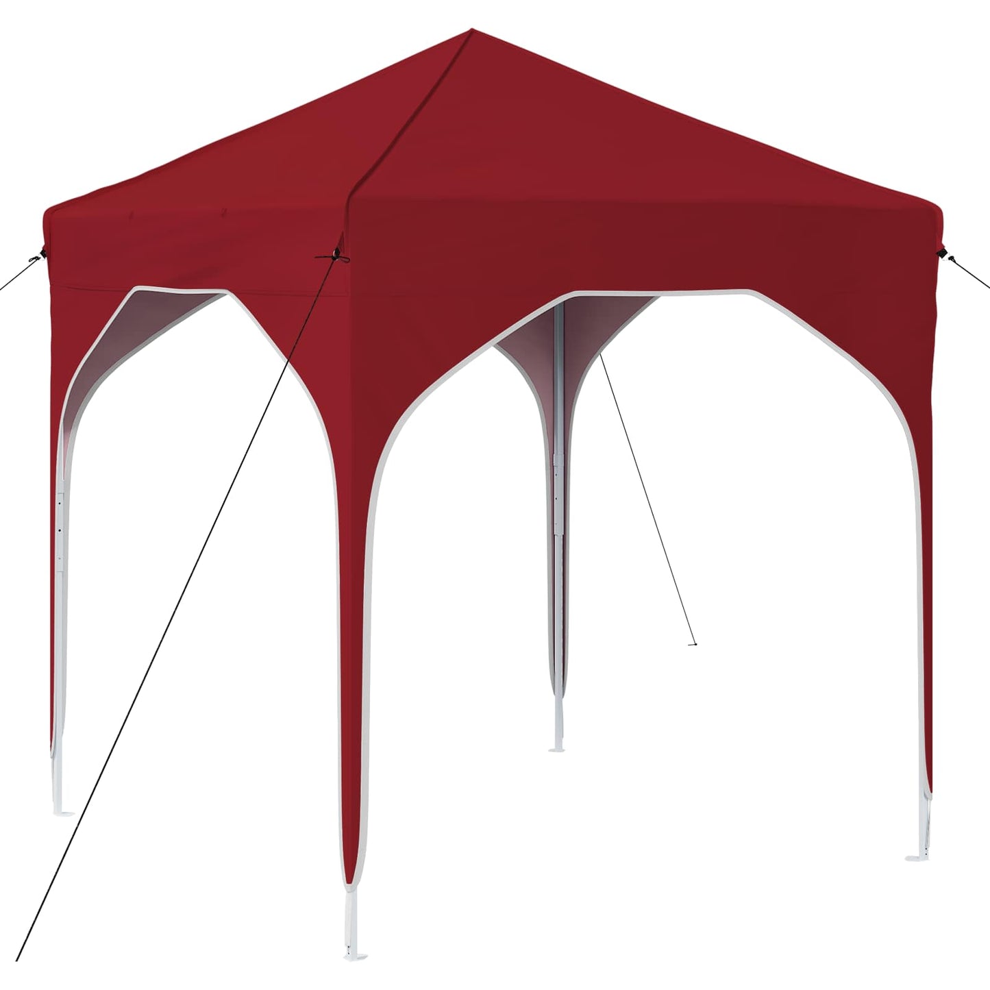 Pop-up Festtelt 194 x 194 x 245 cm Burgunder