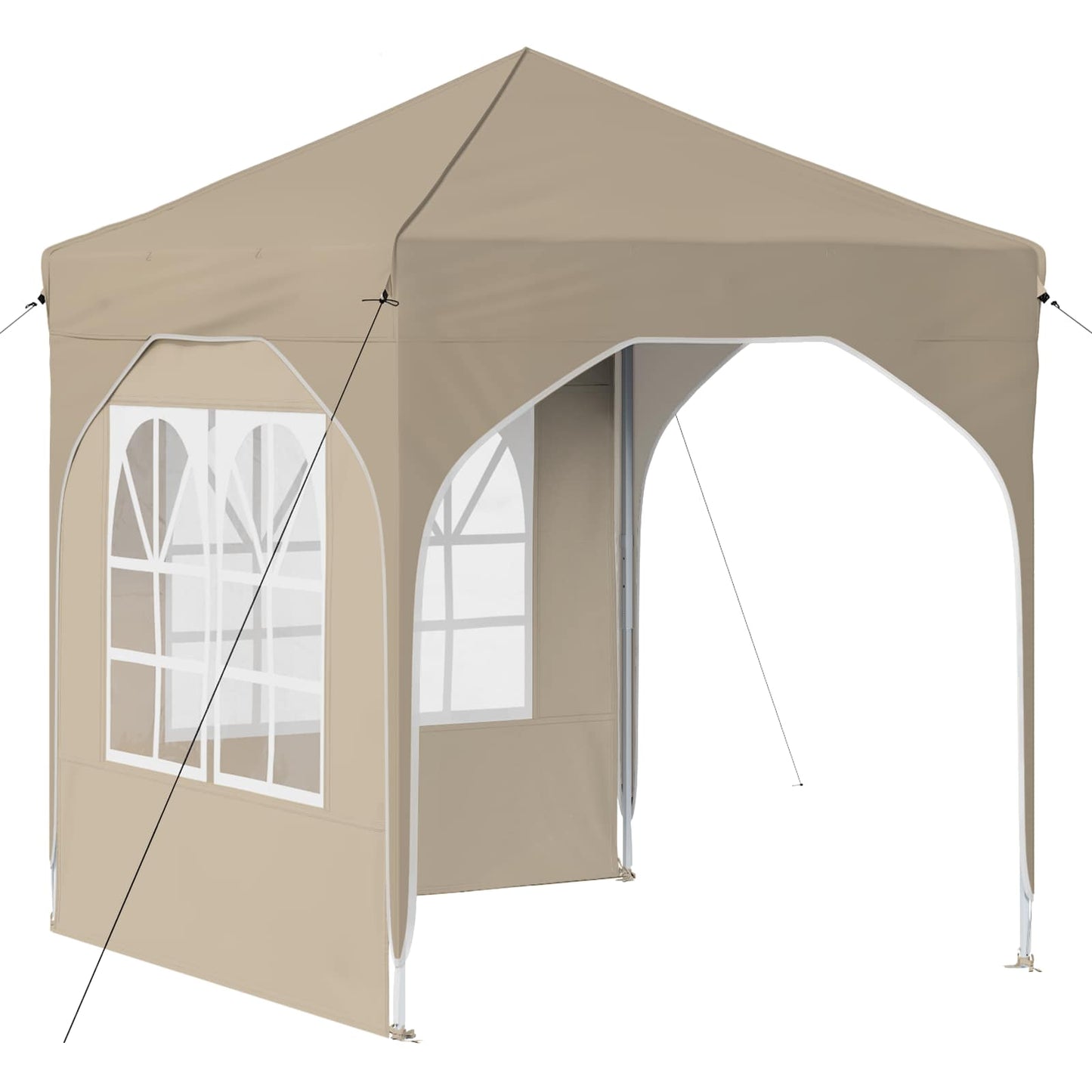 Pop-up Festtelt 192 x 192 x 245 cm Krem