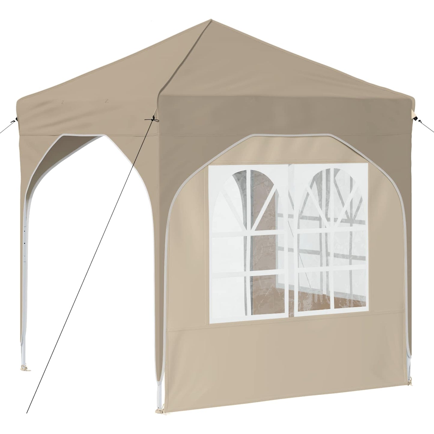 Pop-up Festtelt 192 x 192 x 245 cm Krem