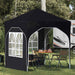 Pop-up Festtelt 192 x 192 x 245 cm Antrasitt