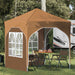 Pop-up Festtelt 192 x 192 x 245 cm Beige