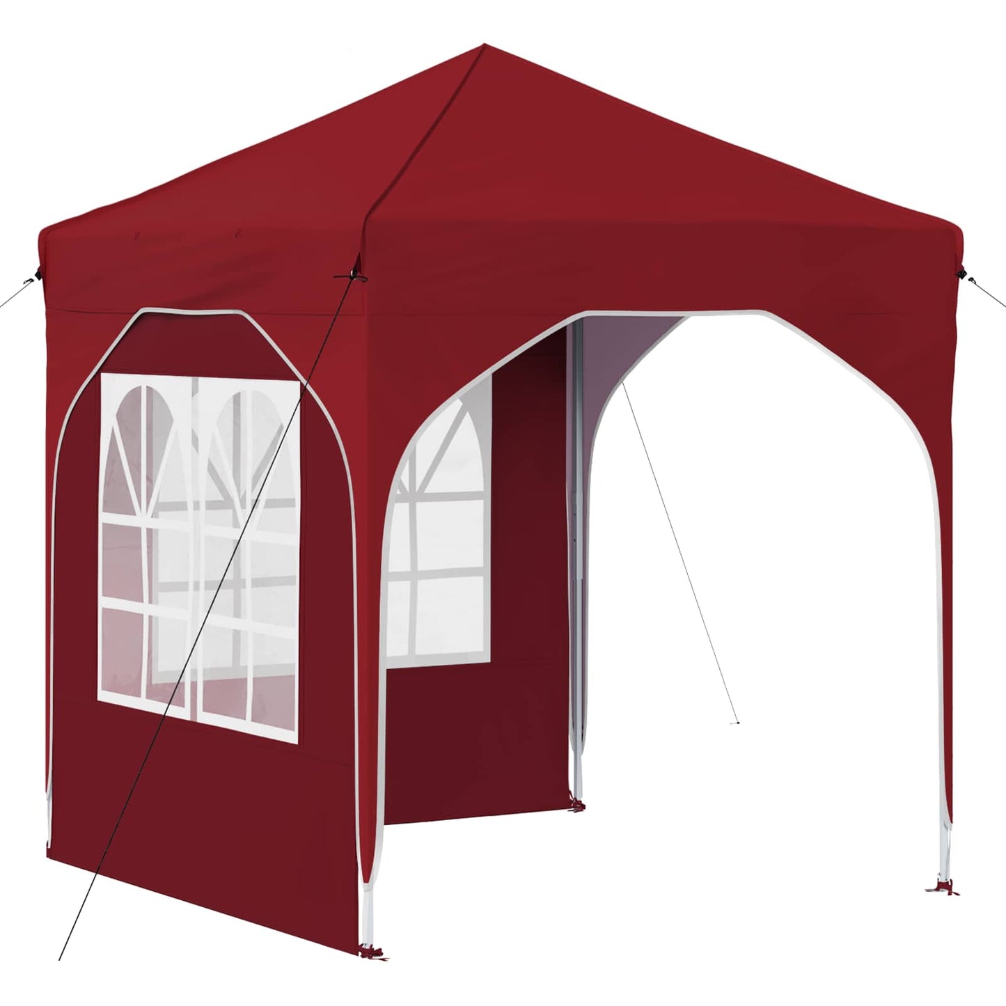 Pop-up Festtelt 192 x 192 x 245 cm Burgunder