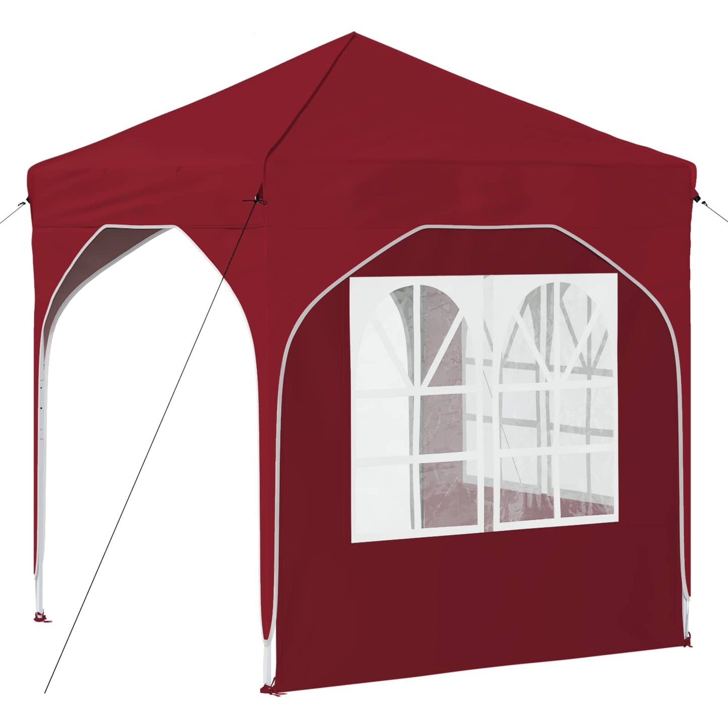 Pop-up Festtelt 192 x 192 x 245 cm Burgunder