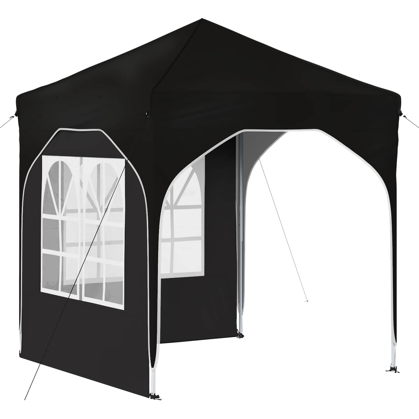 Pop-up Festtelt 192 x 192 x 245 cm Svart