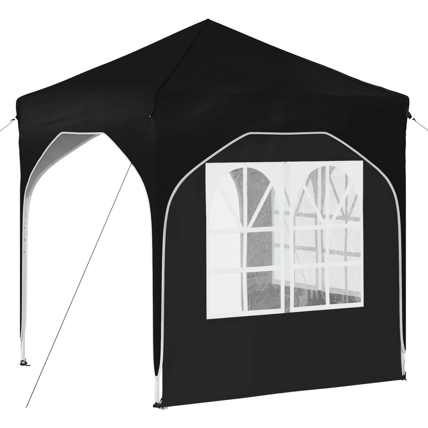 Pop-up Festtelt 192 x 192 x 245 cm Svart