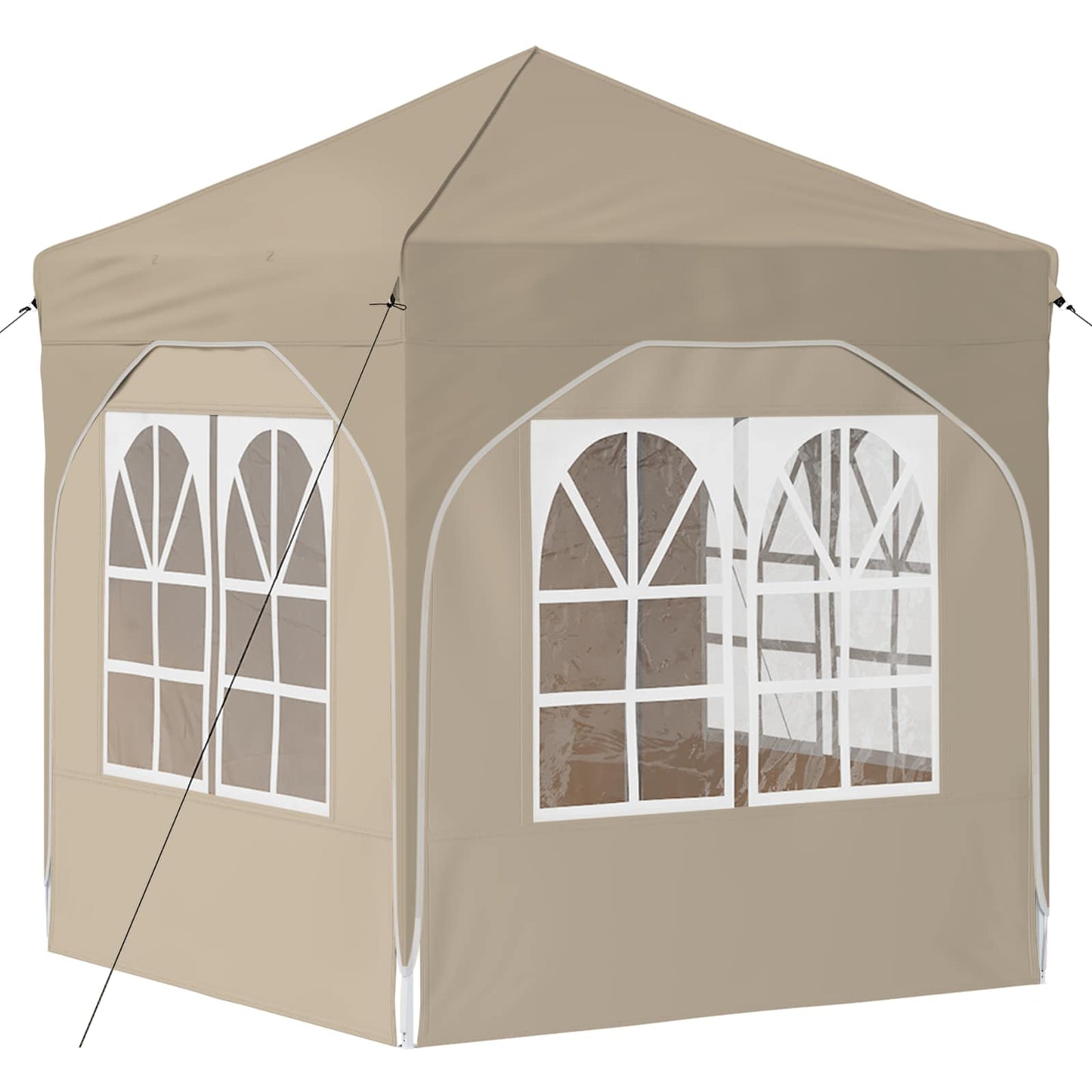 Pop-up Festtelt 192 x 192 x 245 cm Krem