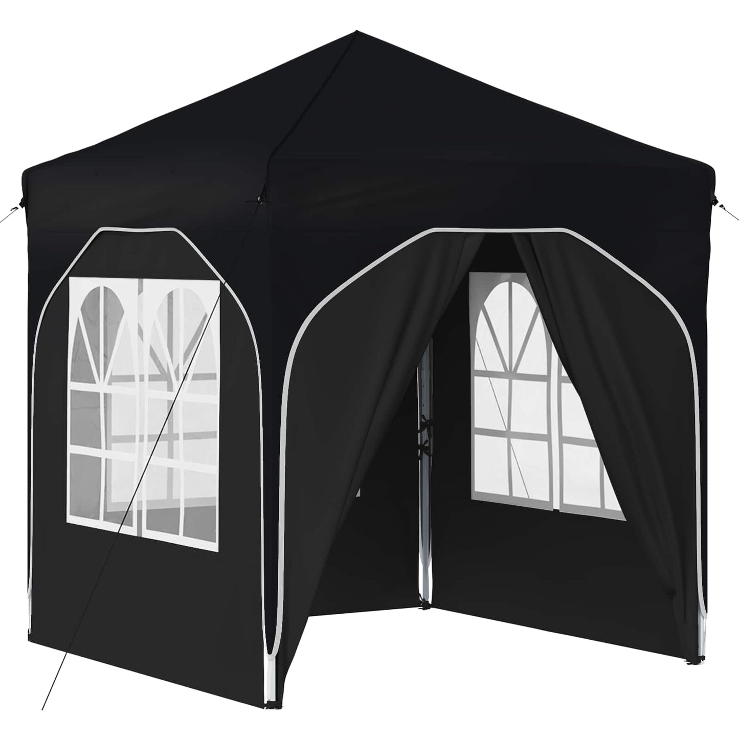 Pop-up Festtelt 192 x 192 x 245 cm Antrasitt