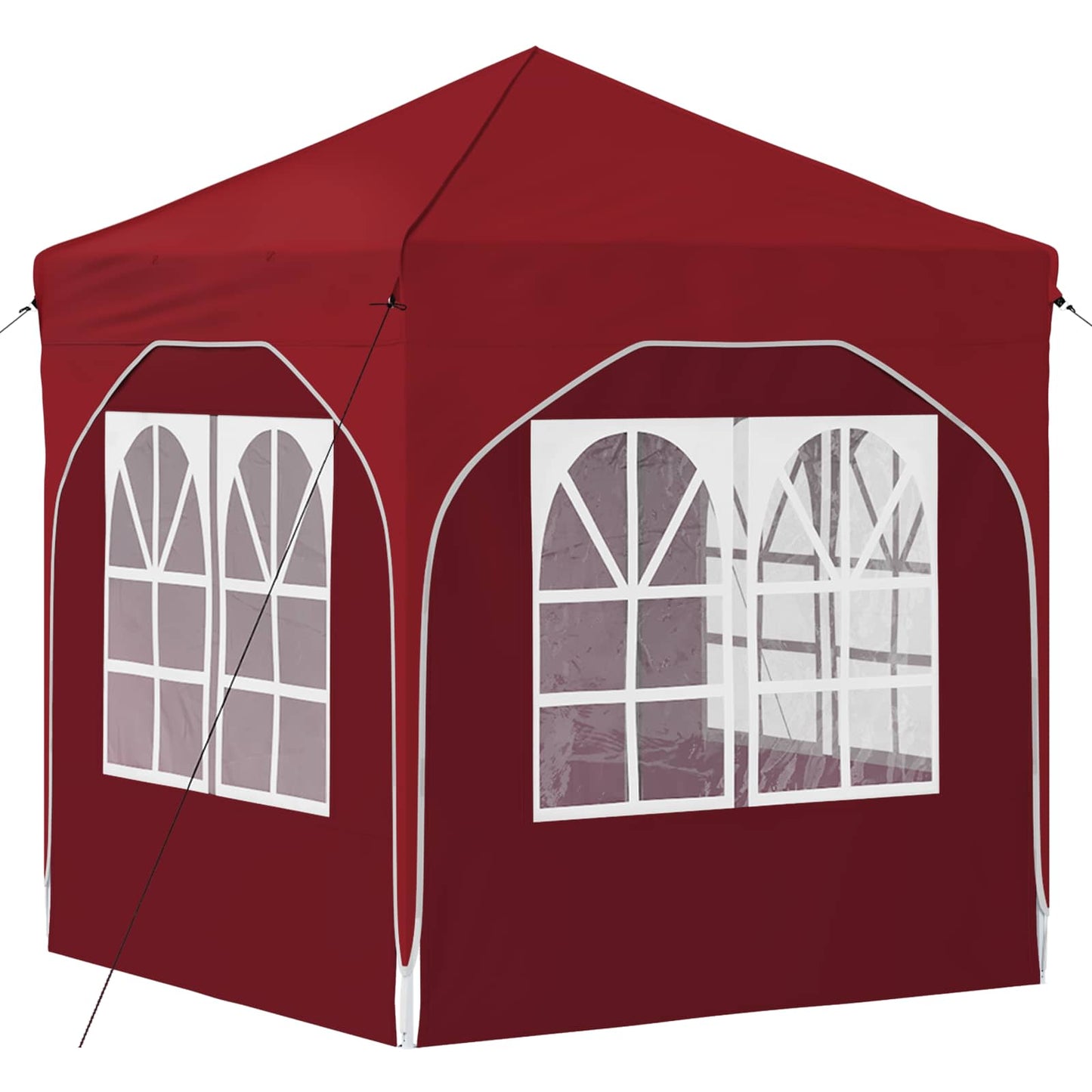 Pop-up Festtelt 192 x 192 x 245 cm Burgunder