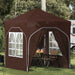 Pop-up Festtelt 192 x 192 x 245 cm Brun