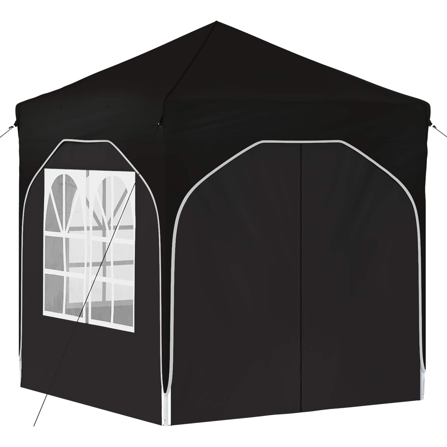 Pop-up Festtelt 192 x 192 x 245 cm Svart