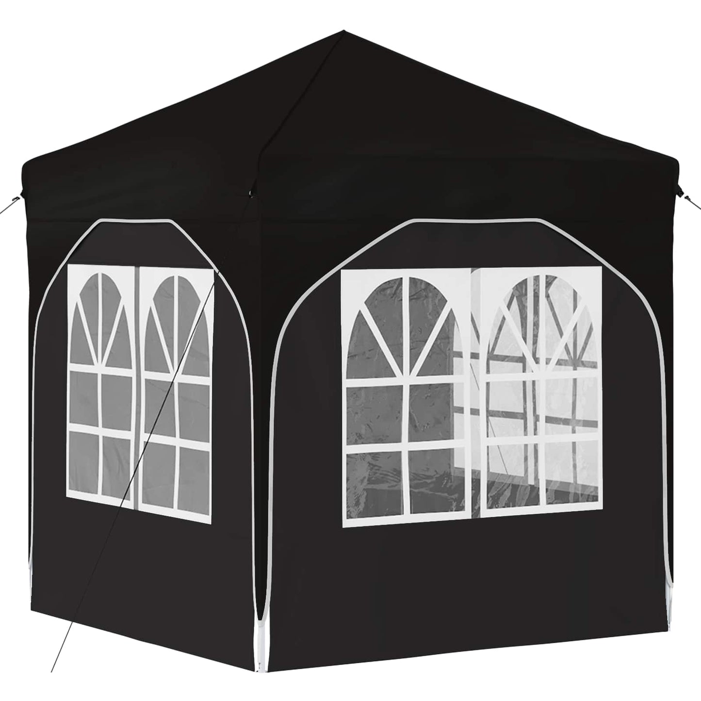 Pop-up Festtelt 192 x 192 x 245 cm Svart