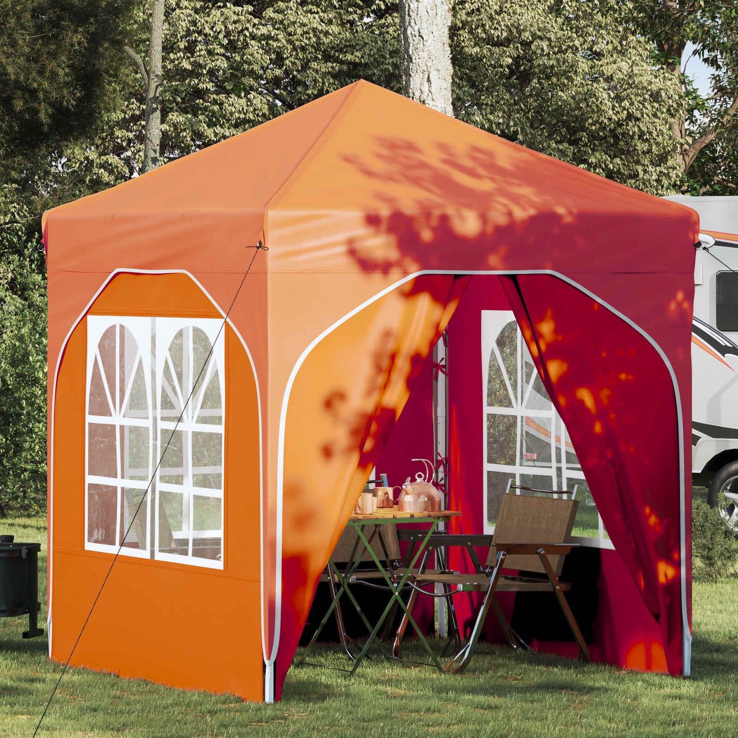 Pop-up Festtelt 192 x 192 x 245 cm Oransje