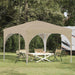 Pop-up Festtelt 290 x 290 x 245 cm Krem