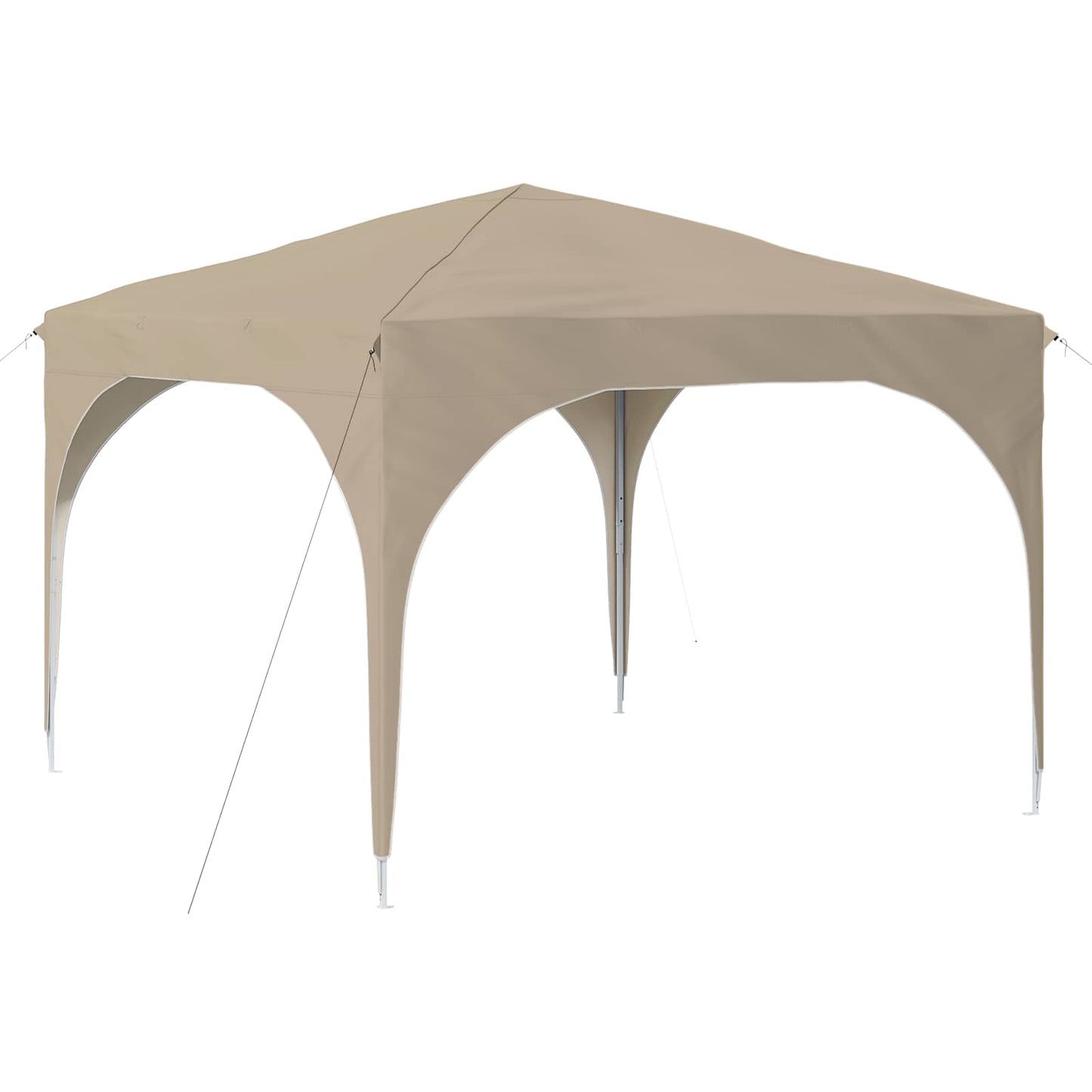 Pop-up Festtelt 290 x 290 x 245 cm Krem