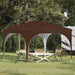Pop-up Festtelt 290 x 290 x 245 cm Brun