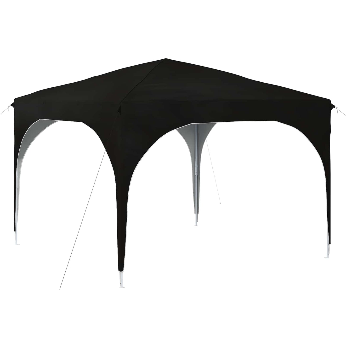 Pop-up Festtelt 290 x 290 x 245 cm Svart