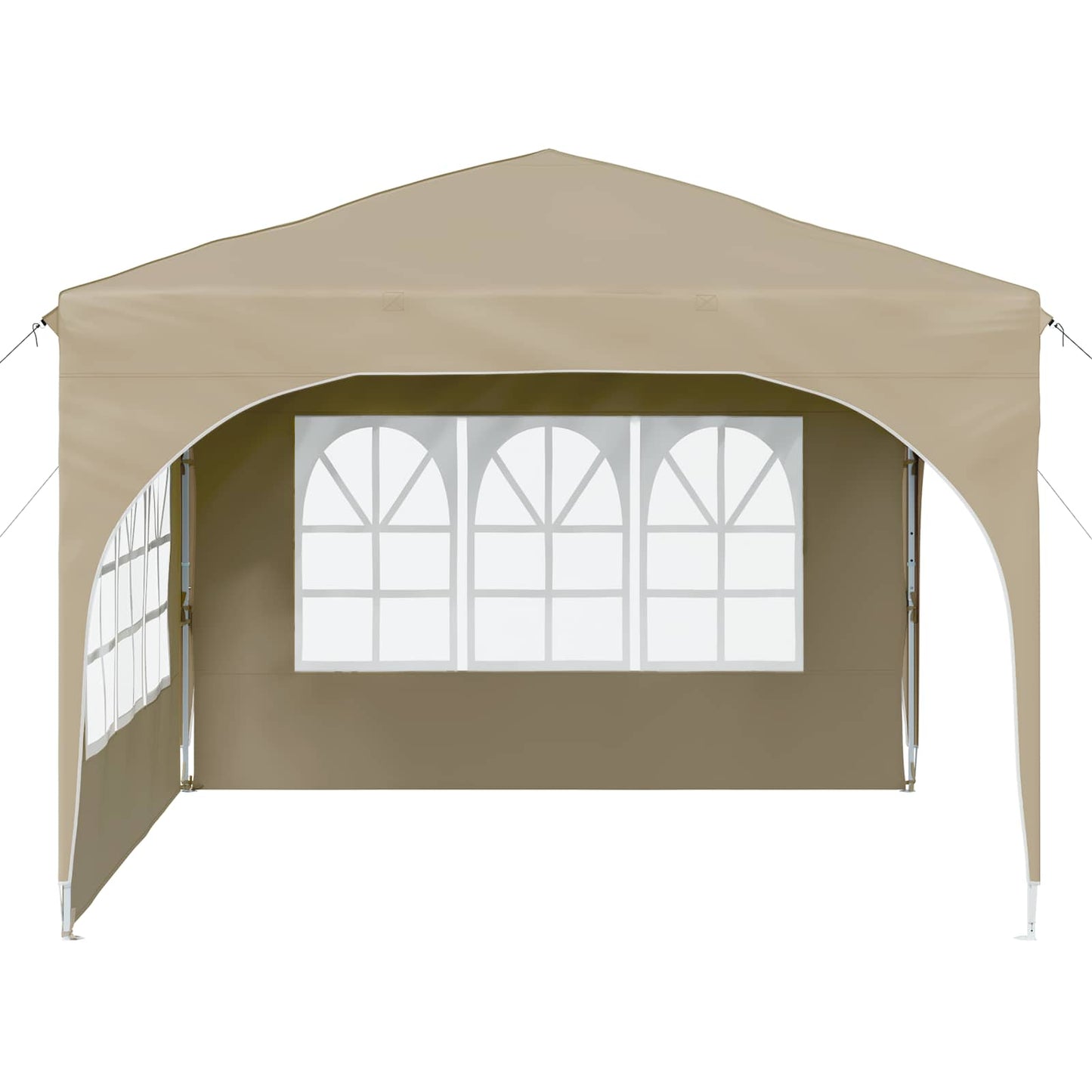 Pop-up Festtelt 290 x 290 x 245 cm Krem