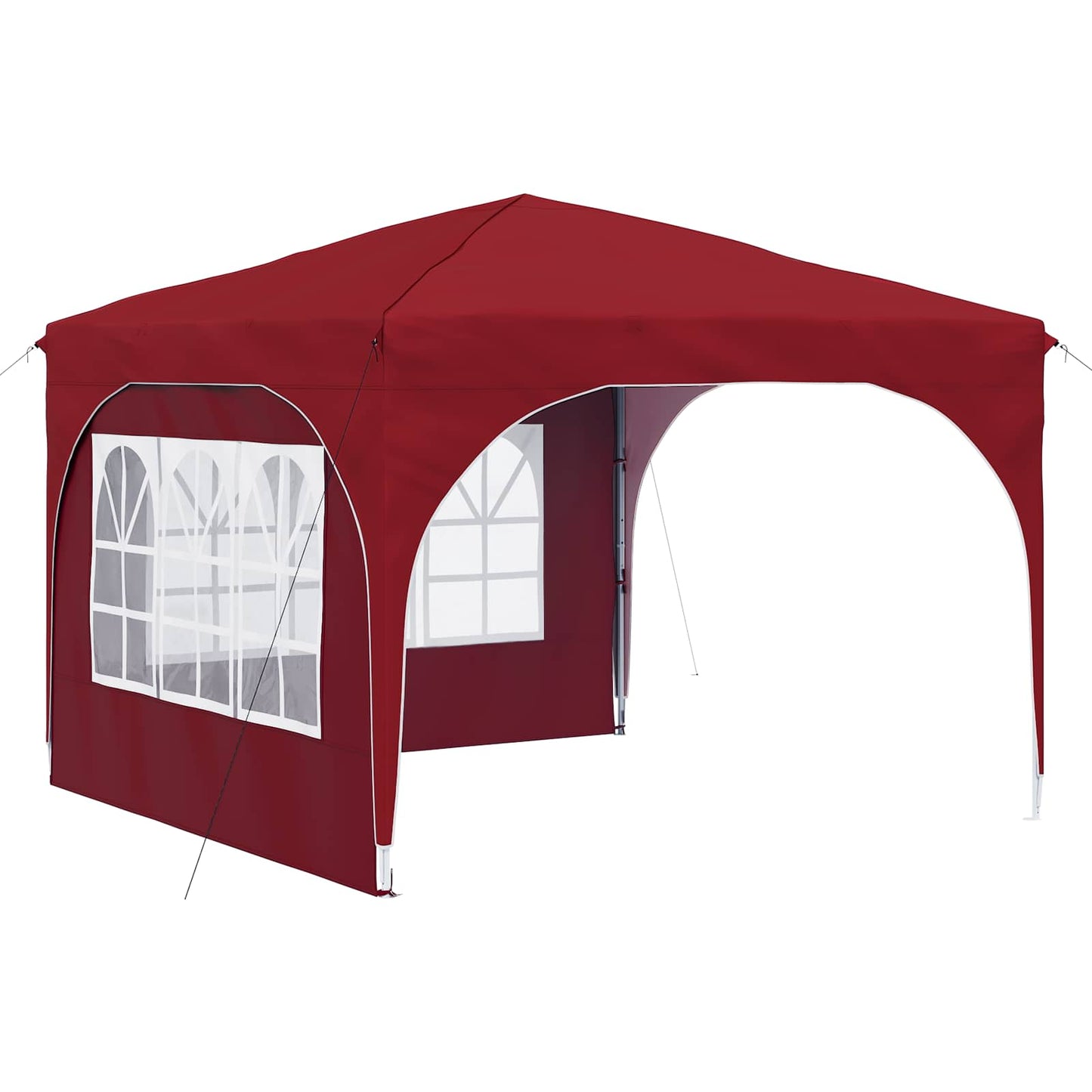Pop-up Festtelt 290 x 290 x 245 cm Burgunder