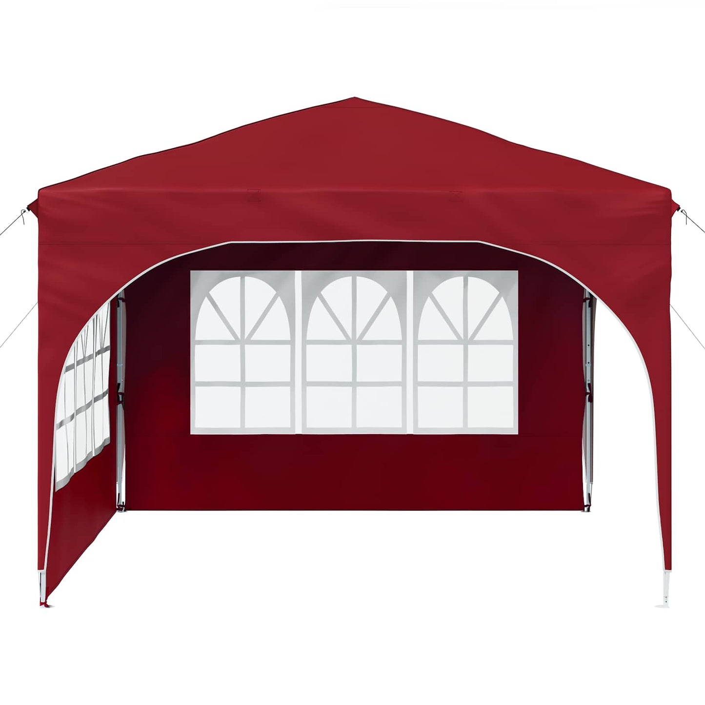Pop-up Festtelt 290 x 290 x 245 cm Burgunder