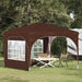 Pop-up Festtelt 290 x 290 x 245 cm Brun
