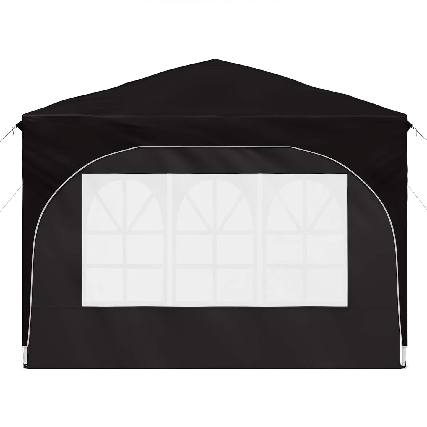 Pop-up Festtelt 290 x 290 x 245 cm Svart