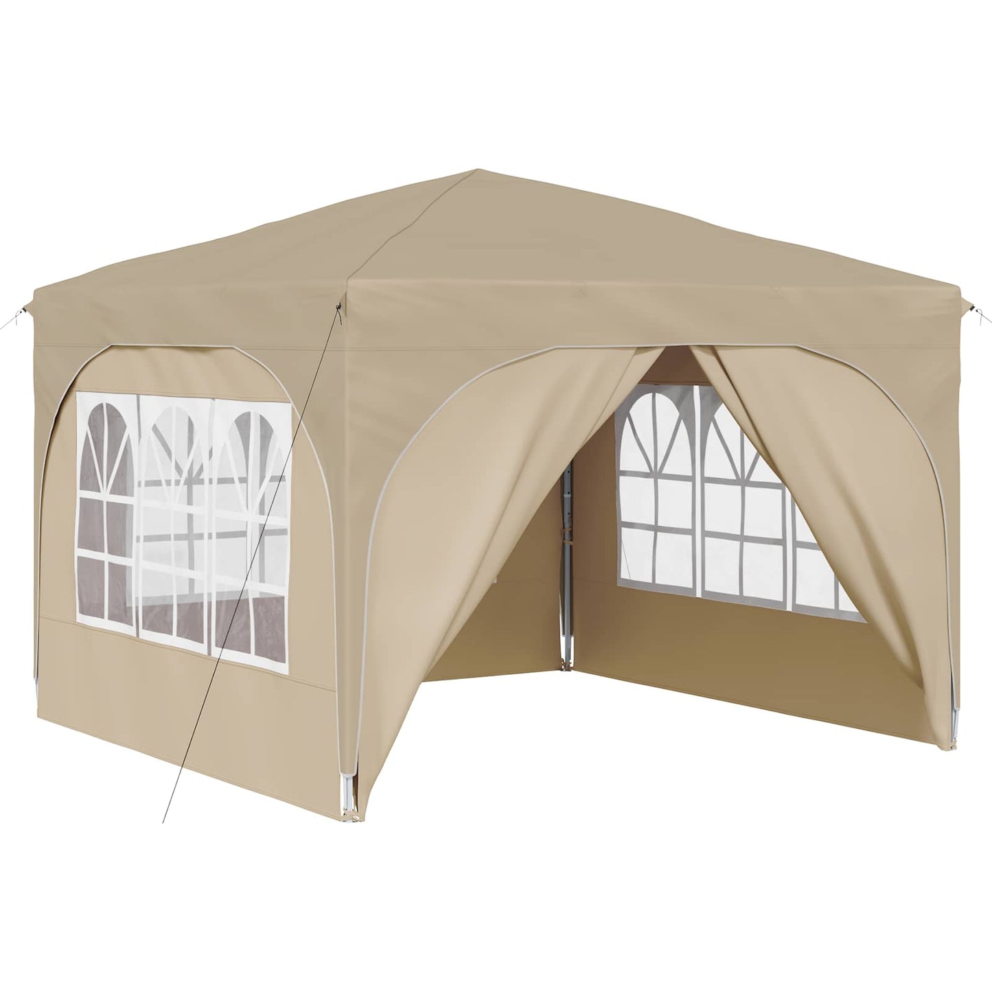Pop-up Festtelt 290 x 290 x 245 cm Krem