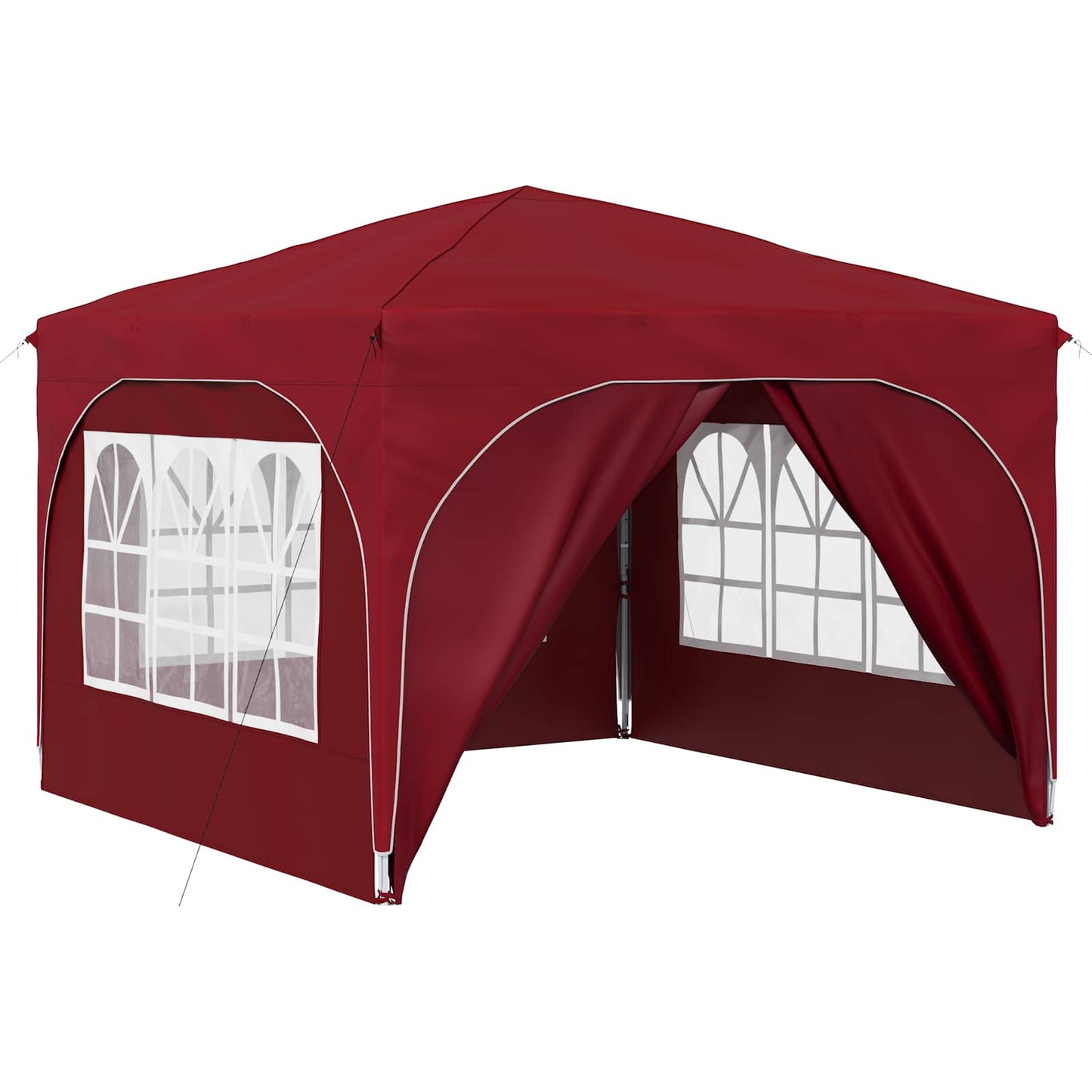 Pop-up Festtelt 290 x 290 x 245 cm Burgunder