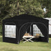 Pop-up Festtelt 290 x 290 x 245 cm Svart