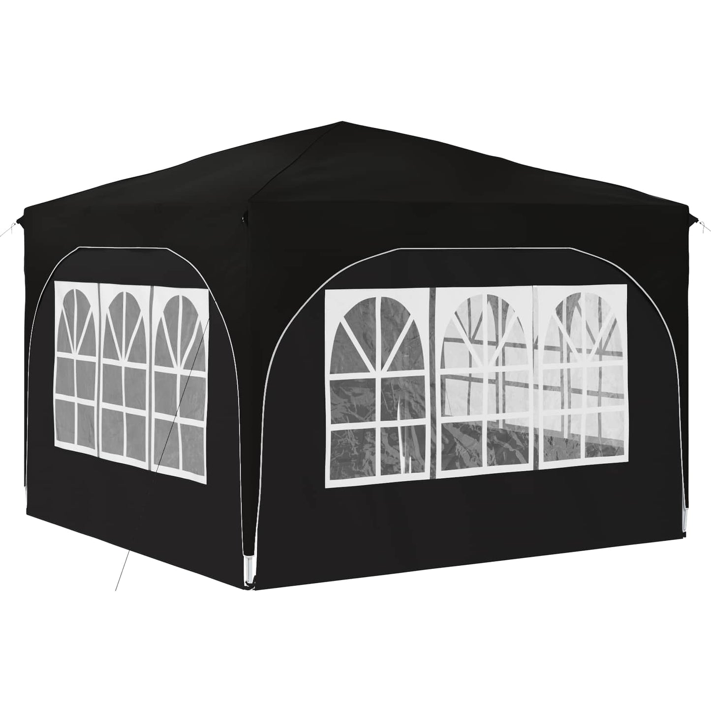 Pop-up Festtelt 290 x 290 x 245 cm Svart