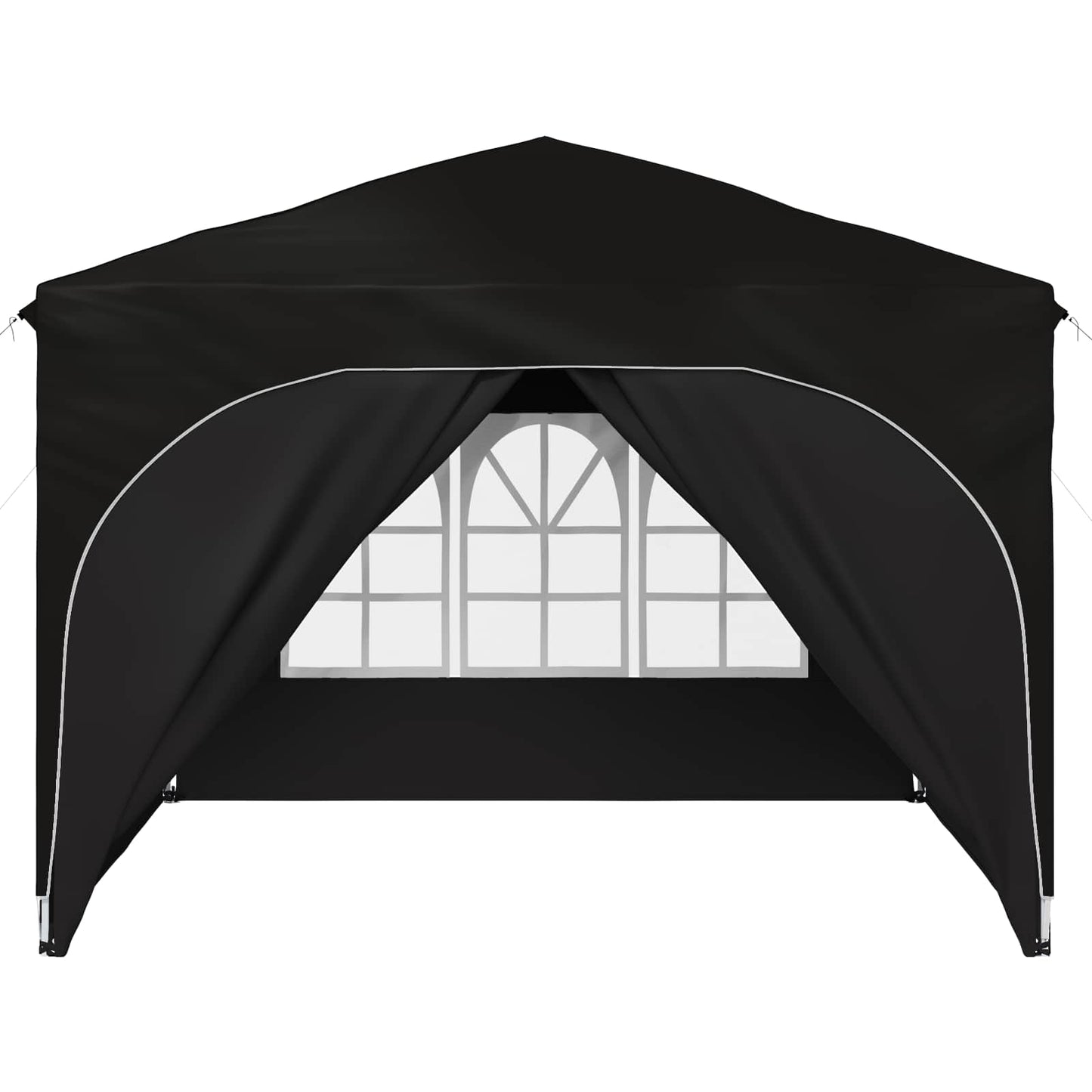 Pop-up Festtelt 290 x 290 x 245 cm Svart