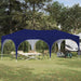 Pop-up Festtelt 575 x 288 x 245 cm Blå Oxford Stoff