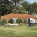 Pop-up Festtelt 575 x 288 x 245 cm Beige Oxford Stoff