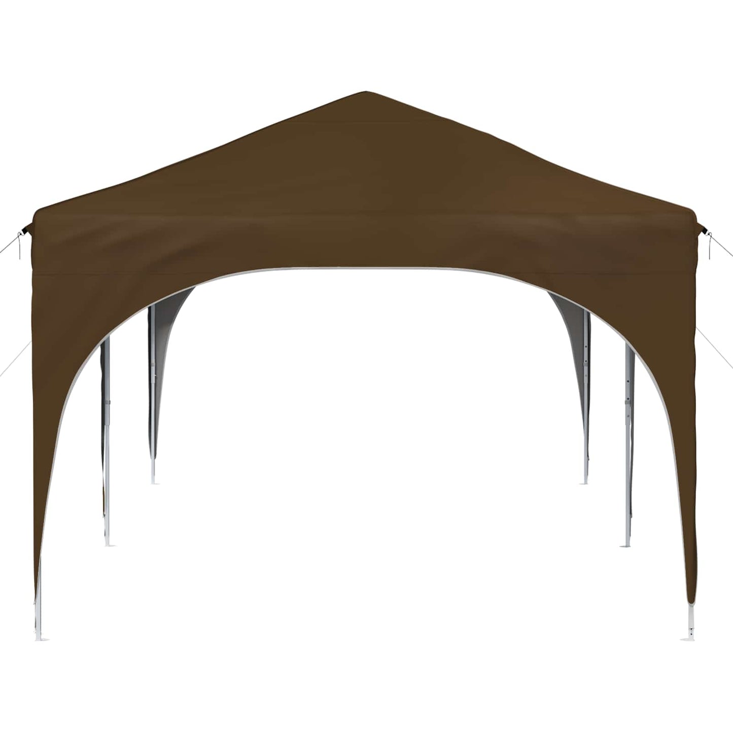Pop-up Festtelt 575 x 288 x 245 cm Gråbrun Oxford Stoff