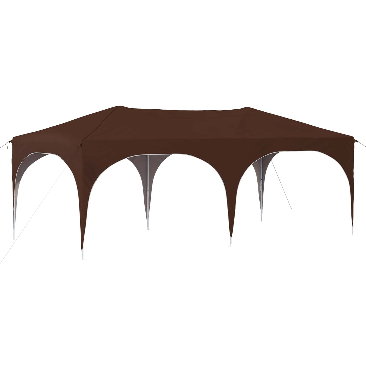 Pop-up Festtelt 575 x 288 x 245 cm Brun Oxford Stoff