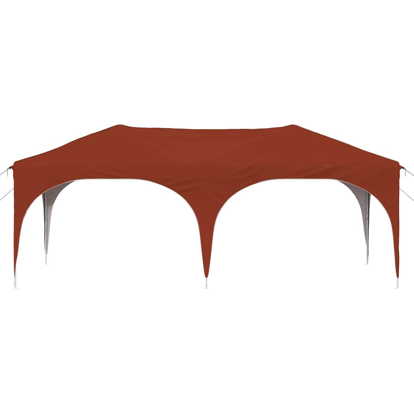 Pop-up Festtelt 575 x 288 x 245 cm Terrakotta Oxford Stoff
