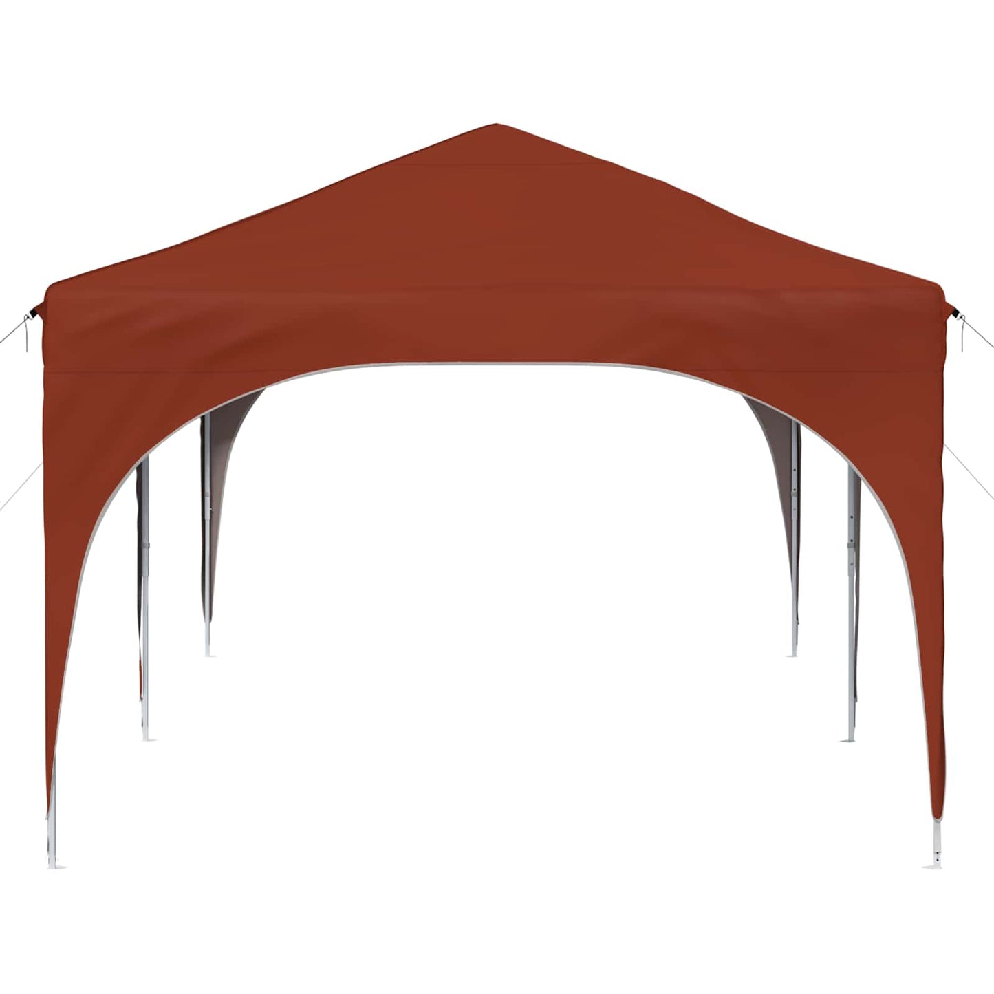 Pop-up Festtelt 575 x 288 x 245 cm Terrakotta Oxford Stoff