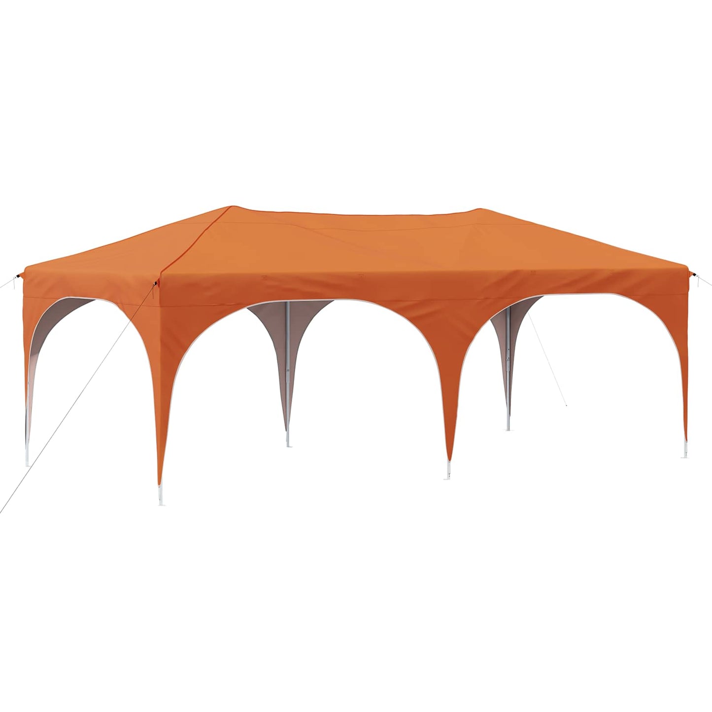 Pop-up Festtelt 575 x 288 x 245 cm Oransje Oxford Stoff