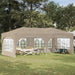Pop-up Festtelt 575 x 288 x 245 cm Krem Oxford Stoff