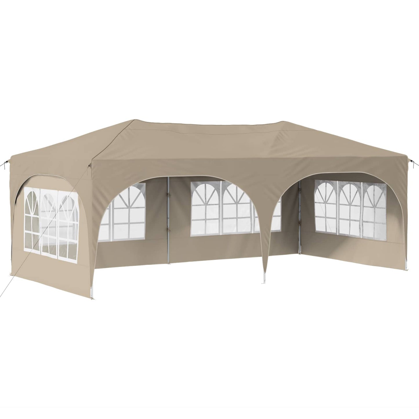 Pop-up Festtelt 575 x 288 x 245 cm Krem Oxford Stoff